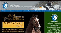 Desktop Screenshot of centrocaballarlosazulejos.com